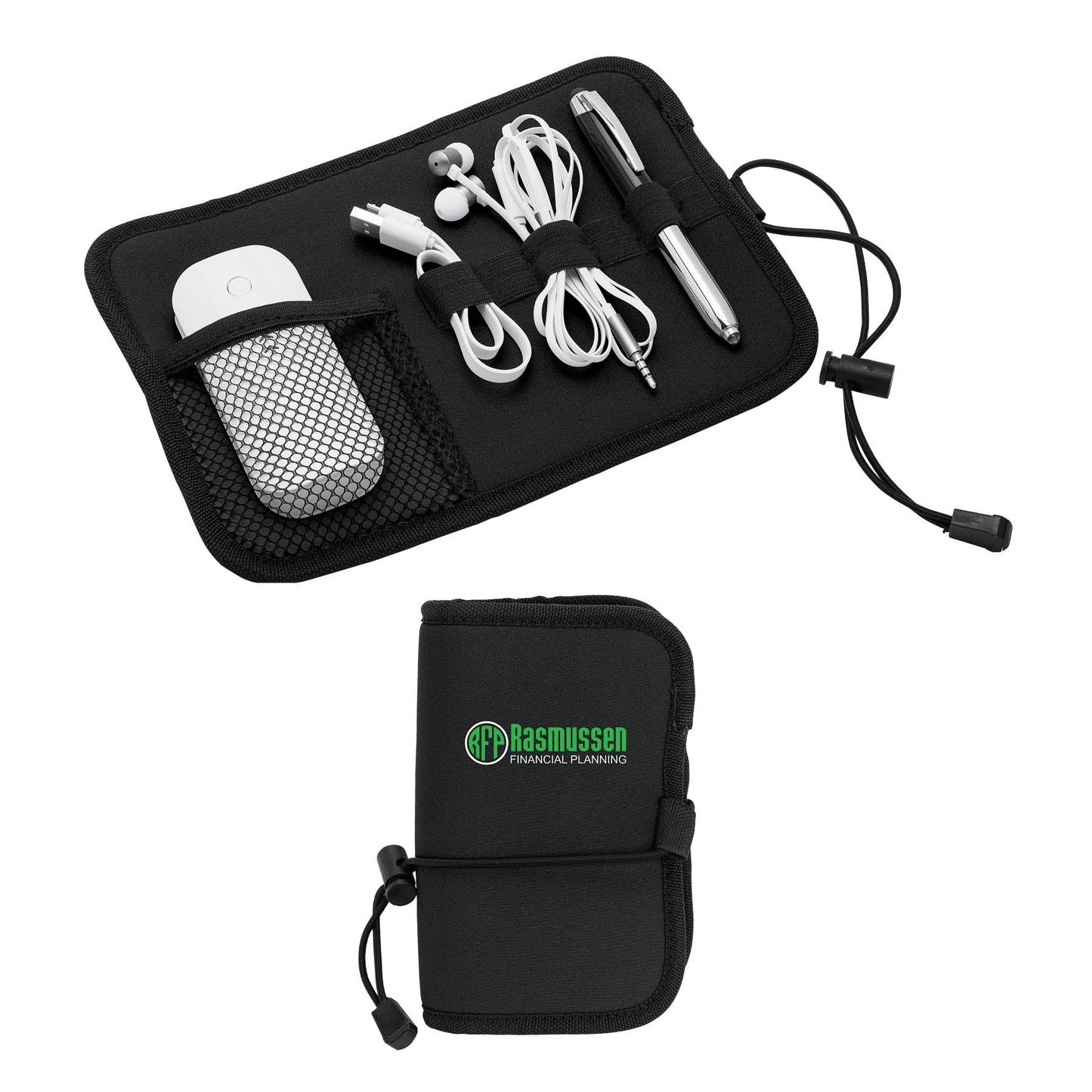 Somalia Neoprene Roll-Up Tech Organizer