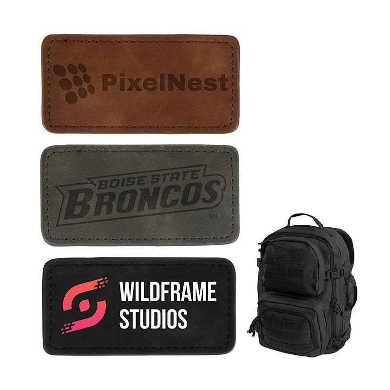 N/A Leatherette Patch With Hook Backing