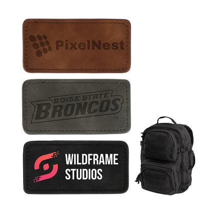 N/A Leatherette Patch With Hook Backing