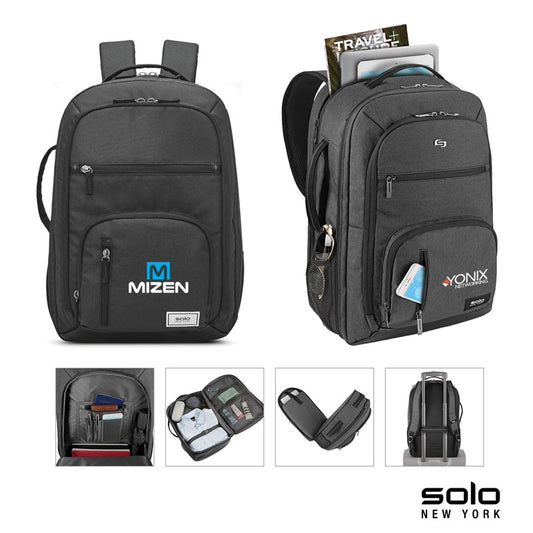 N/A Solo New York Grand Travel TSA Backpack