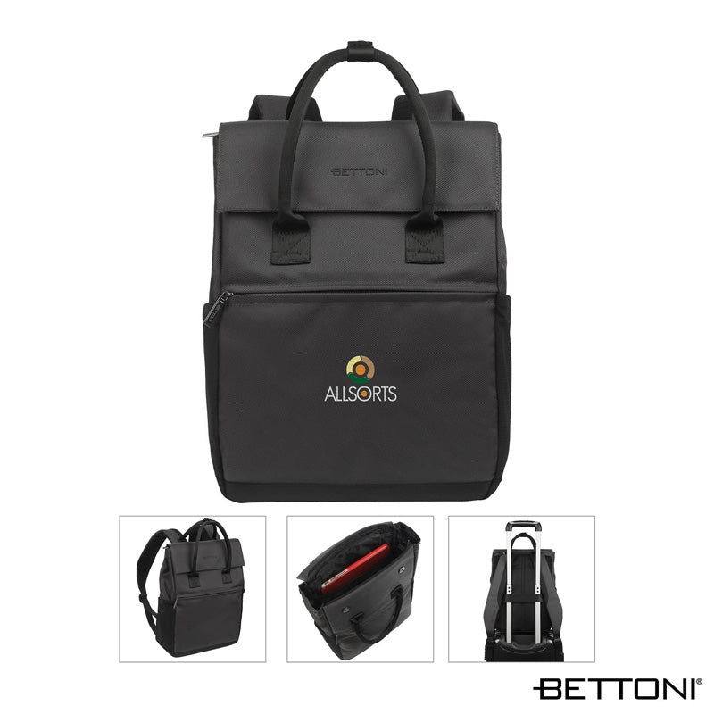 N/A Bettoni® Classico RPET Handled Backpack