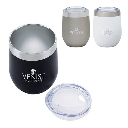 N/A Brisbane 12 oz. Stainless Steel Wine Tumbler