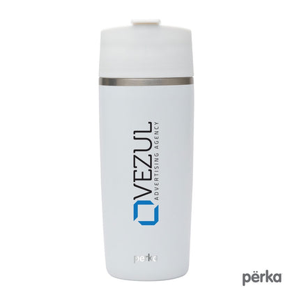 Perka® Macchiato 12 oz. Double Wall Coffee/Tea Press Tumbler