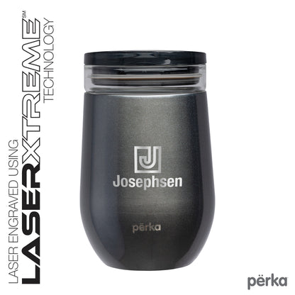 Perka® Taylor 12 oz. Double Wall, Stainless Steel Wine Mug