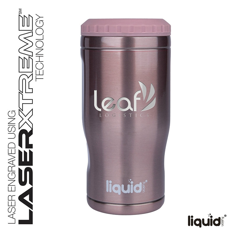 Liquid Fusion® Icy Bev Kooler® 4-In-1 Double Wall Stainless Steel Can Cooler / Tumbler