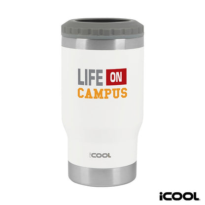 iCOOL® Oswego 14 oz. Double Wall Stainless Steel Can Cooler / Tumbler