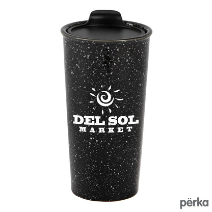 Black Perka® Salento 14 oz. Double Wall Ceramic Tumbler