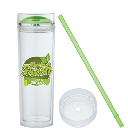 Lime Jomocha 16 oz. Double Lid Hot / Cold Tumbler