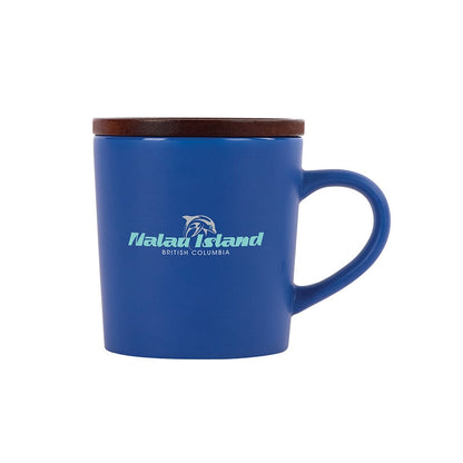 Copenhagen 16 oz. Ceramic Mug w/ Wood Lid