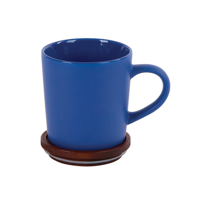 Copenhagen 16 oz. Ceramic Mug w/ Wood Lid