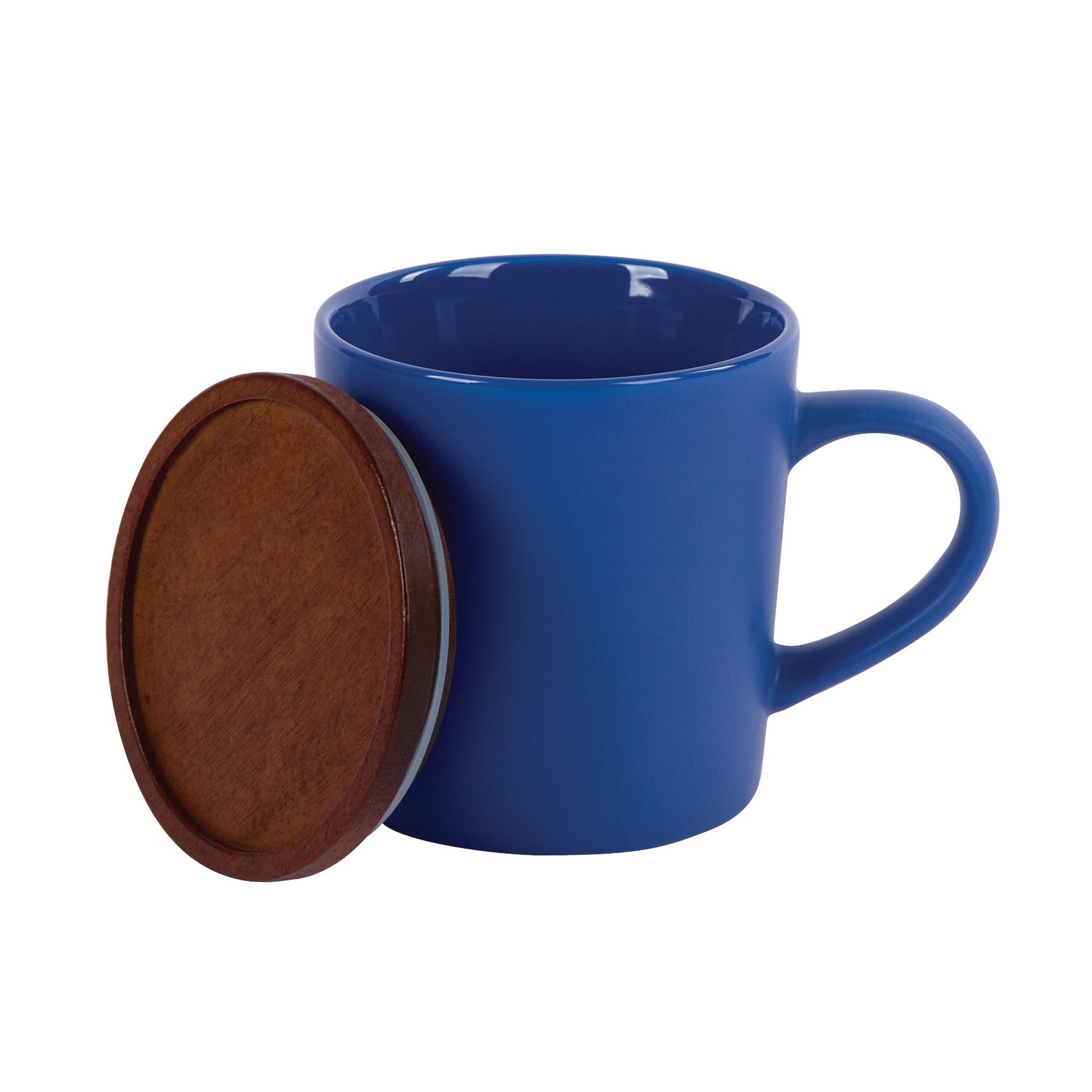 Copenhagen 16 oz. Ceramic Mug w/ Wood Lid