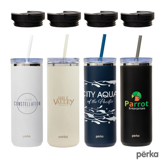N/A Perka® Trent 18 oz. Double Wall, Stainless Steel Hot/Cold Tumbler