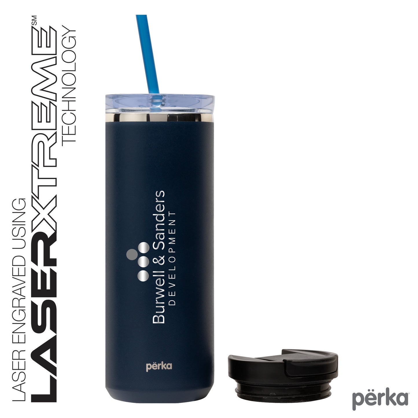 Perka® Trent 18 oz. Double Wall, Stainless Steel Hot/Cold Tumbler