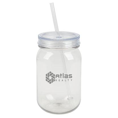 Bootlegger II 27 oz. RPET Mason Jar Tumbler
