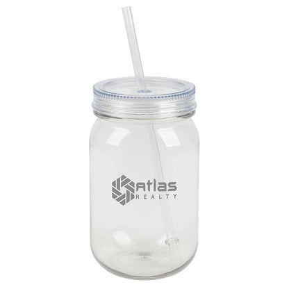 Bootlegger II 27 oz. RPET Mason Jar Tumbler