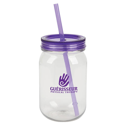 Bootlegger II 27 oz. RPET Mason Jar Tumbler