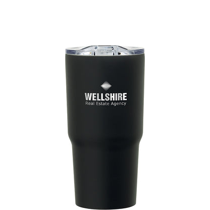 Black Reva 20 oz. Double Wall Stainless Steel Tumbler