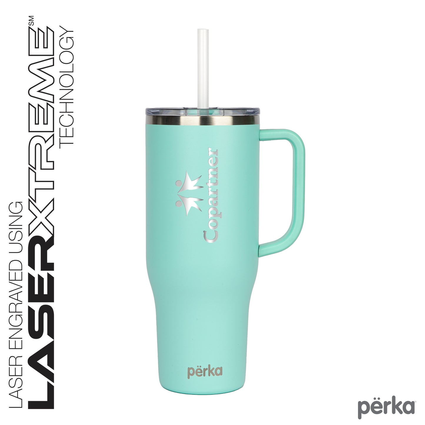 Perka® Kempton 40 oz. Double Wall, Stainless Steel Travel Mug
