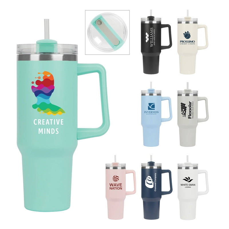 N/A Riley 40 oz. Double Wall Stainless Steel Travel Mug