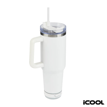 iCOOL® Borrego 40 oz. Double Wall, Stainless Steel Travel Mug with Speaker