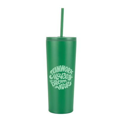 Bayard 24 oz. Double Wall Steel/PP Liner Straw Tumbler