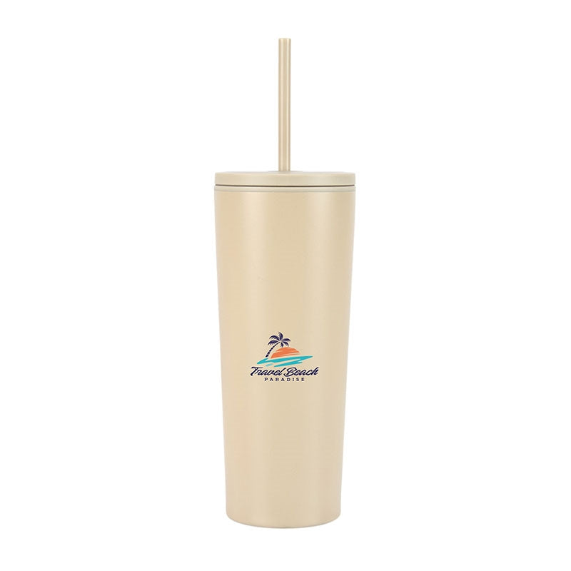 Bayard 24 oz. Double Wall Steel/PP Liner Straw Tumbler