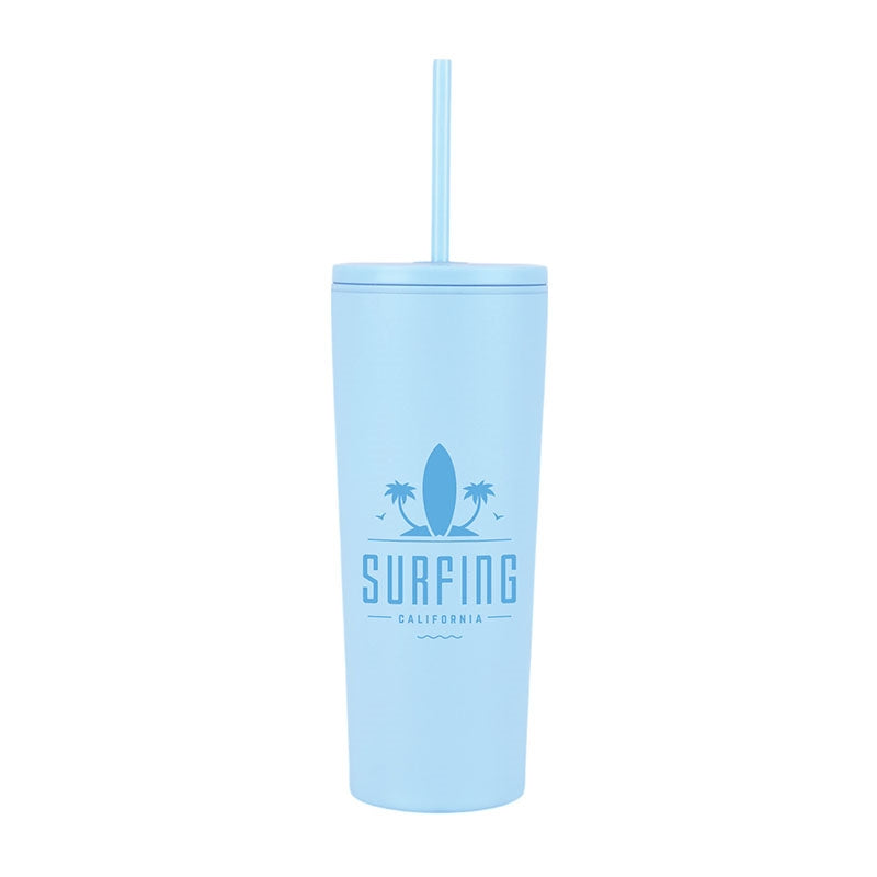 Bayard 24 oz. Double Wall Steel/PP Liner Straw Tumbler