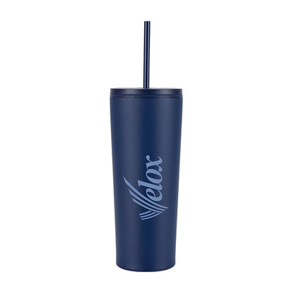 Bayard 24 oz. Double Wall Steel/PP Liner Straw Tumbler