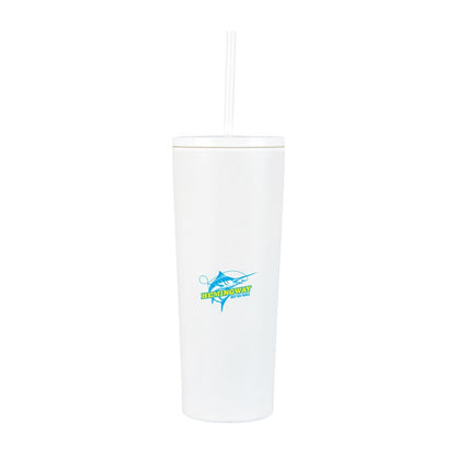 Bayard 24 oz. Double Wall Steel/PP Liner Straw Tumbler