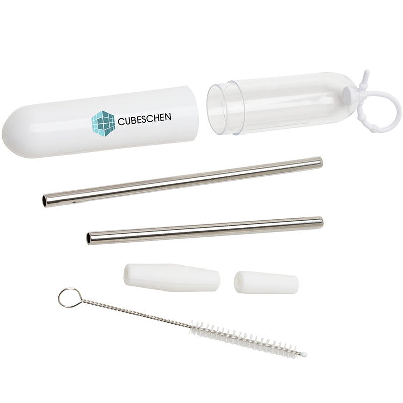 Paloma 5-Piece Stainless Steel Straw Set