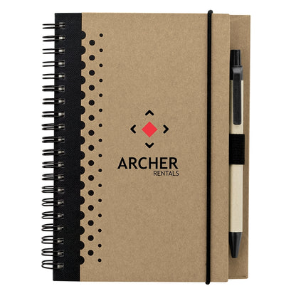 Black Apport Junior Notebook & Pen