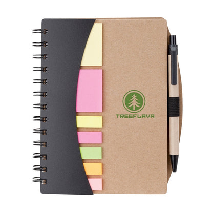 Broome Junior Notebook with Pen, Flags & Sticky Notes