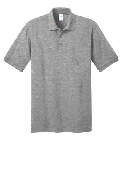 Port & Co Core Blend Jersey Knit Pocket Polo. KP55P