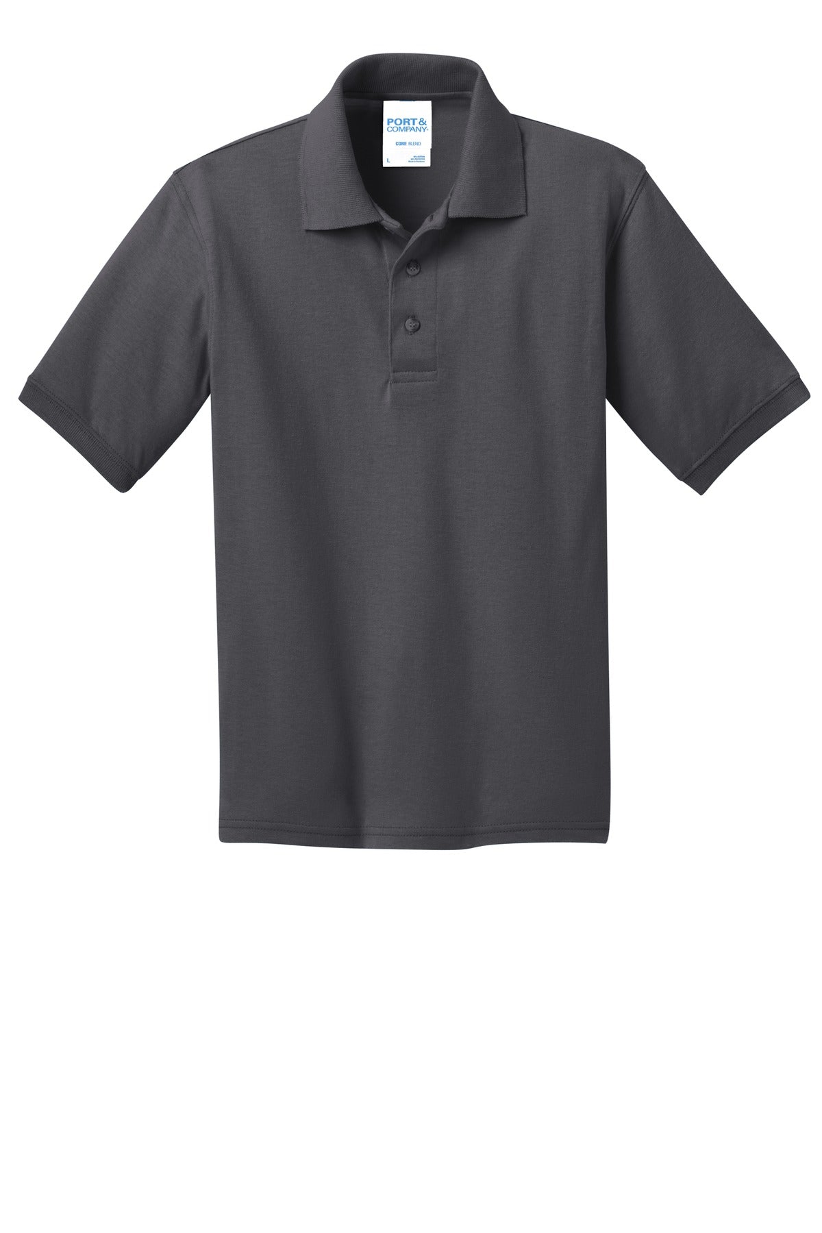 Port & Co Youth Core Blend Jersey Knit Polo. KP55Y