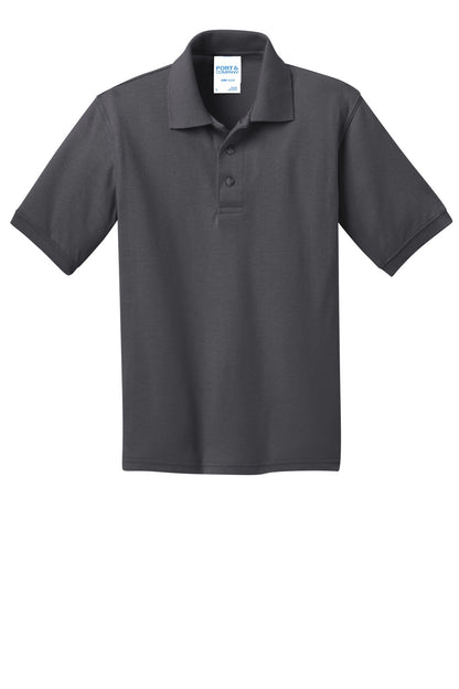 Port & Co Youth Core Blend Jersey Knit Polo. KP55Y