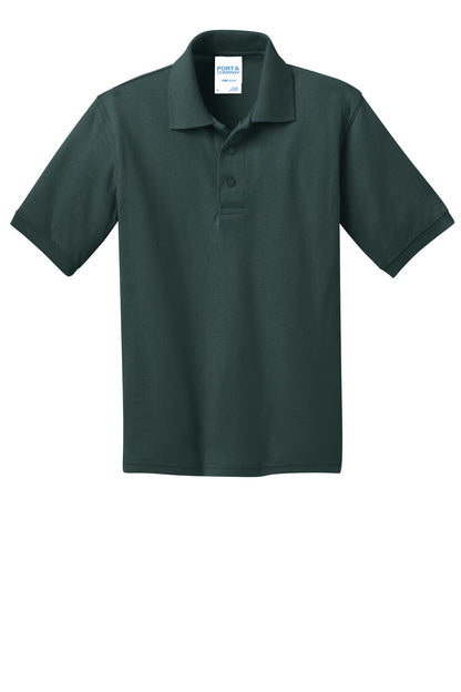 Port & Co Youth Core Blend Jersey Knit Polo. KP55Y