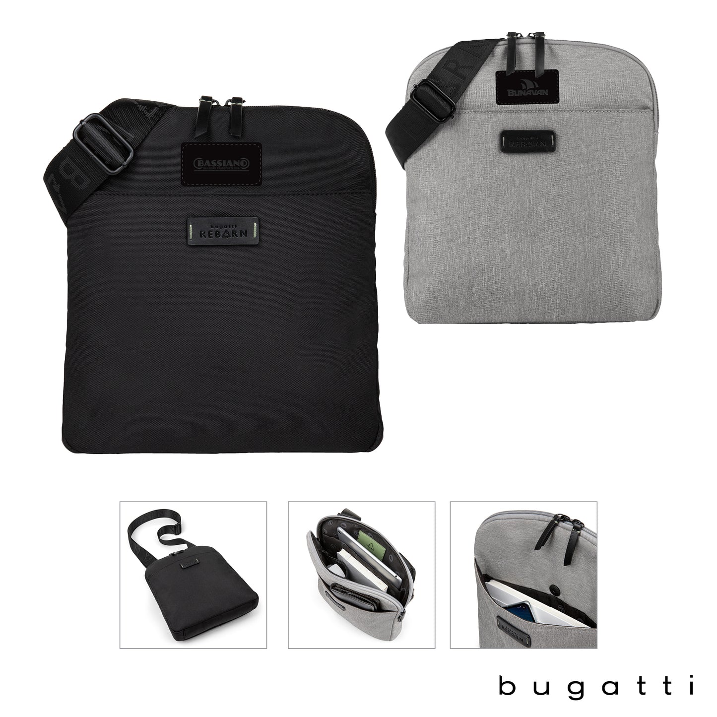 Bugatti Reborn Slim Crossbody Bag