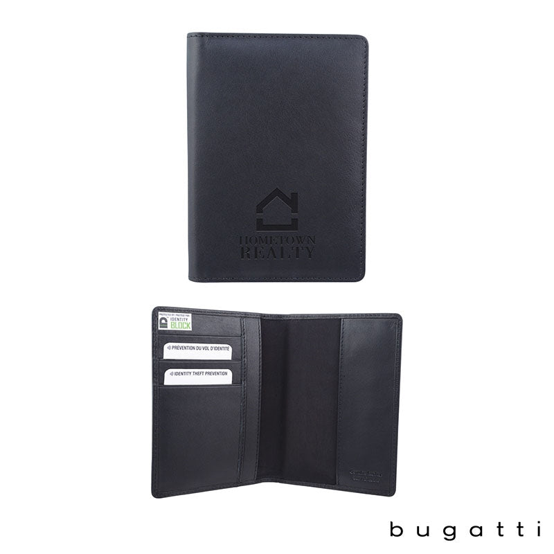 N/A Bugatti Leather Passport Holder