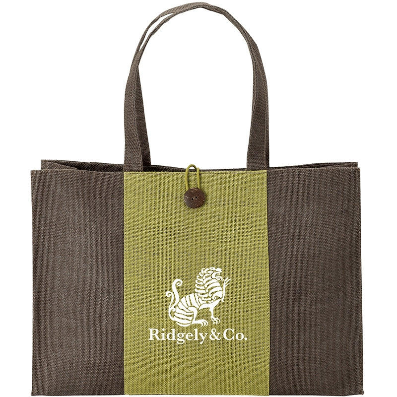 Olive Charlotte Natural Jute Tote