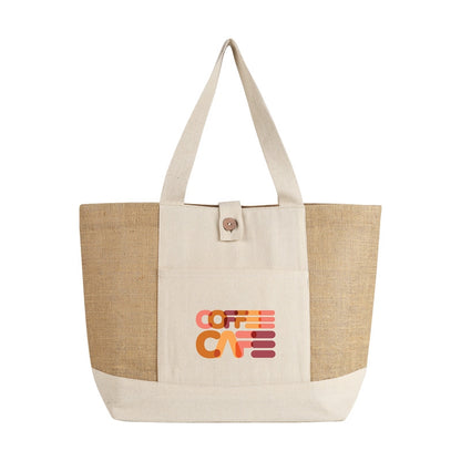 Emma Jute and Cotton Shopper Tote