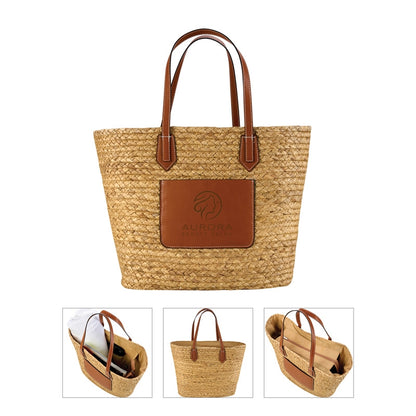 N/A Akena Natural Hyacinth Grass Tote