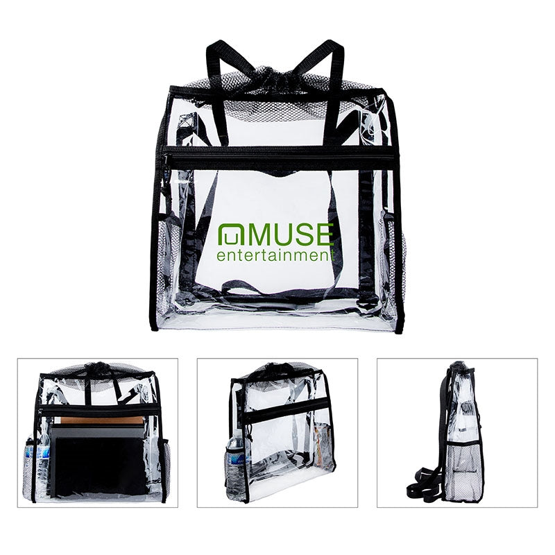 N/A Ramsey Clear Drawstring Backpack