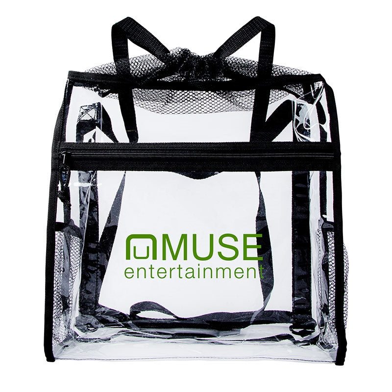 Ramsey Clear Drawstring Backpack