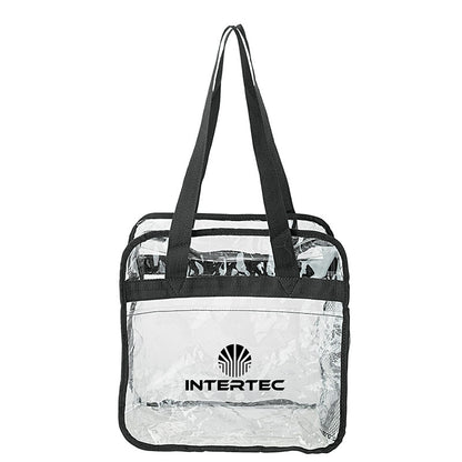 Black Athina Clear Stadium Tote