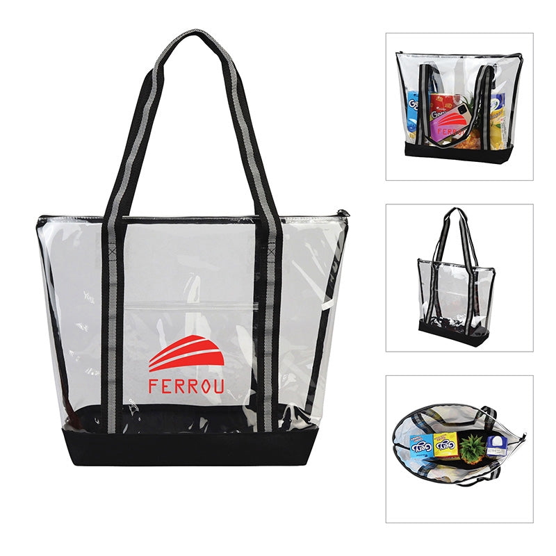 N/A Capitola Clear TPU Zippered Tote