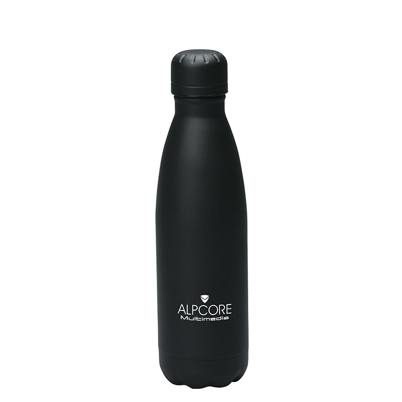 Black Palermo I 17 oz. Double Wall Stainless Steel Vacuum Bottle