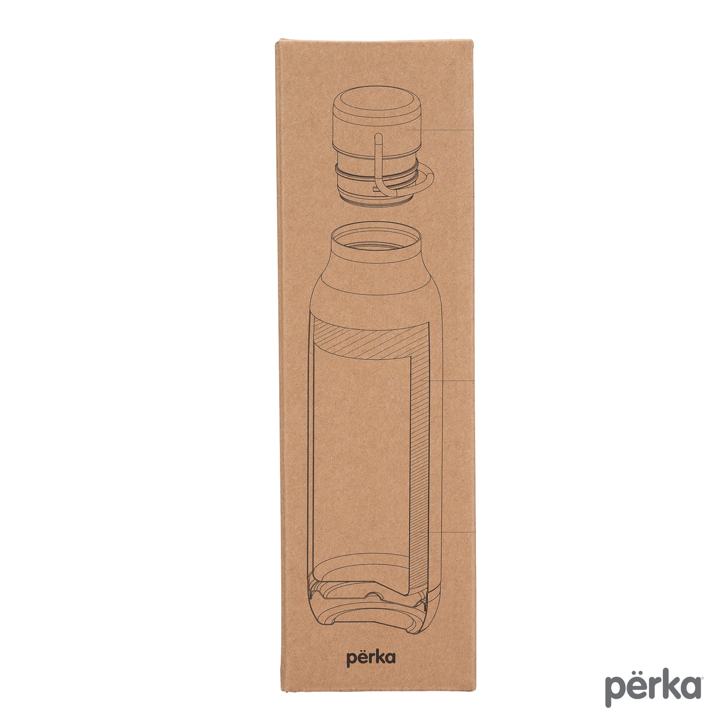 Perka®  Dashing 20 oz. Double Wall Stainless Steel Bottle