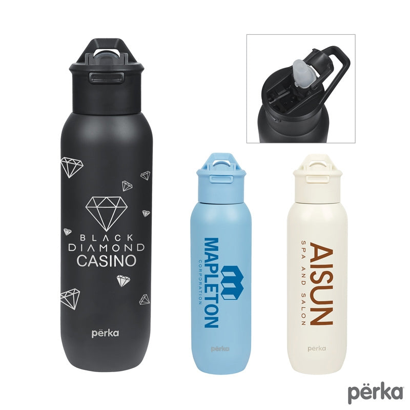 N/A Perka® Bryton 20 oz. Double Wall Stainless Steel Water Bottle