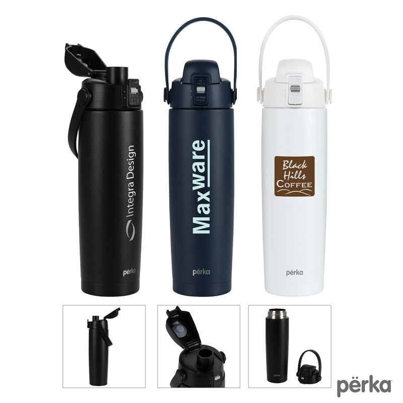 N/A Perka® Lenker 20 oz. Double Wall, Recycled Stainless Steel Water Bottle