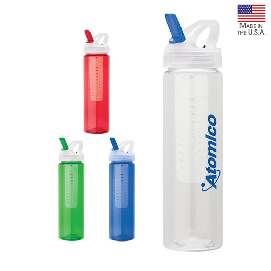 N/A Laguna 32 oz. PET Bottle with Flip Spout & Infuser